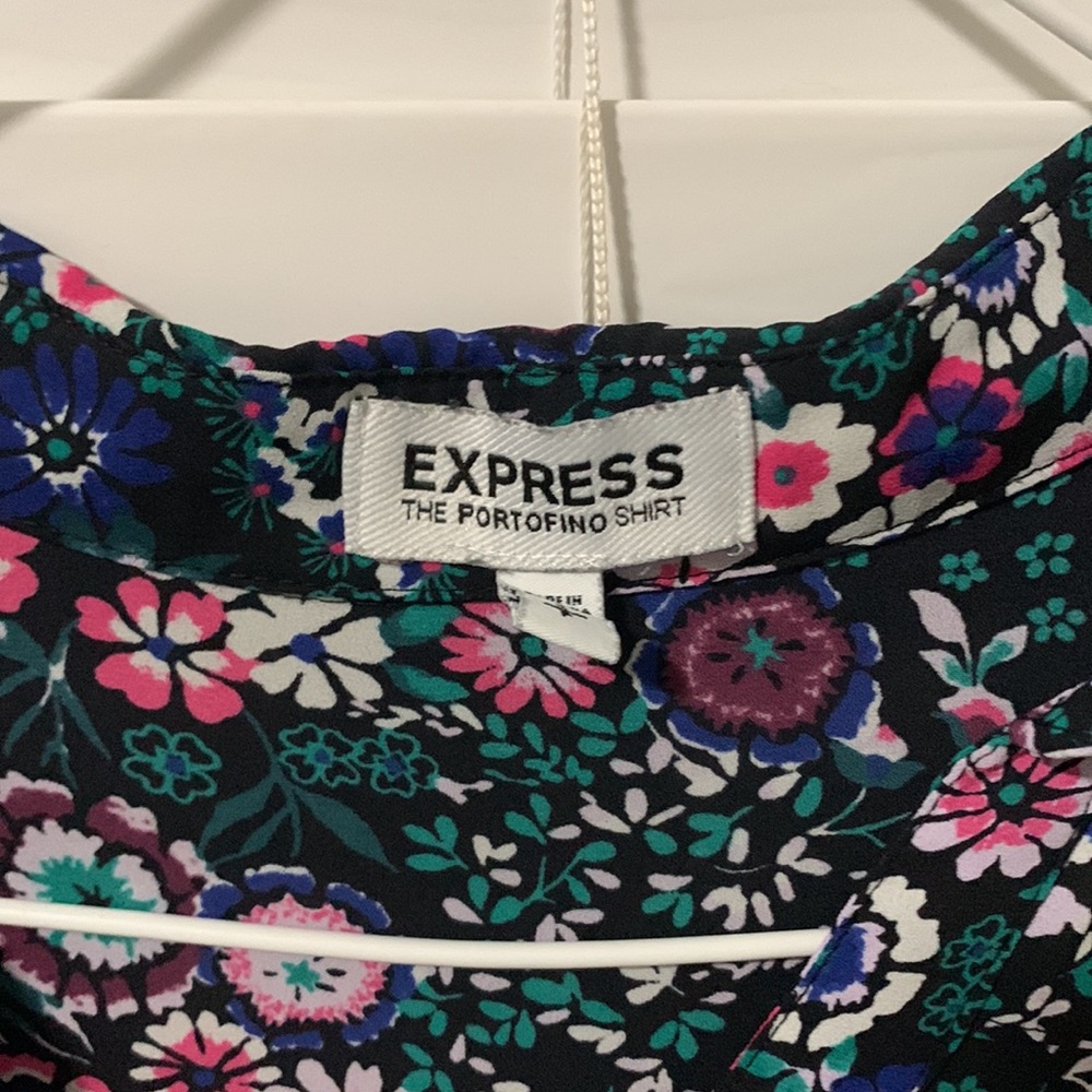 Express Patterned Blouse Size Small - image 3